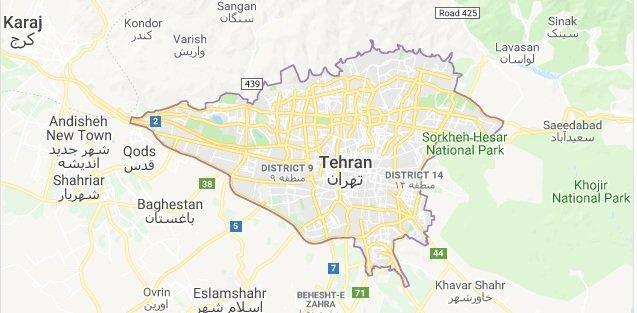 نقشه سه بعدی از تهران تهیه می گردد