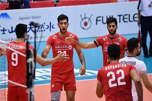 پیروزی تیم ملی والیبال ایران مقابل تونس